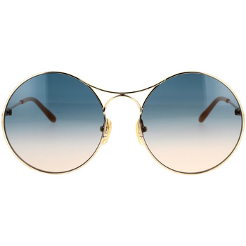 Relojes & Joyas Mujer Gafas de sol Chloe Occhiali da Sole Chloé CH0166S 002 Oro