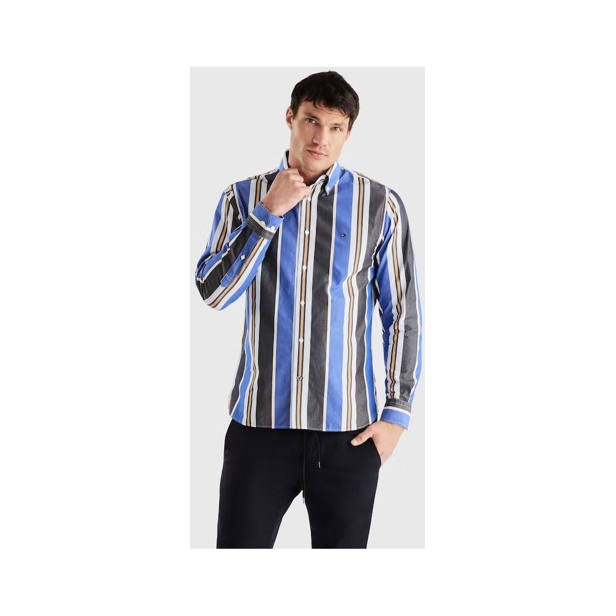 textil Hombre Camisas manga larga Tommy Hilfiger MW0MW29110 Azul