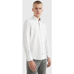 textil Hombre Camisas manga larga Tommy Hilfiger MW0MW29143 Blanco