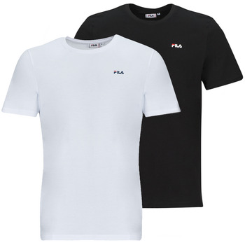 textil Hombre Camisetas manga corta Fila BROD TEE PACK X2 Blanco / Negro
