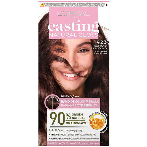 Belleza Coloración L'oréal Casting Natural Gloss 423-castaño Capuccino 