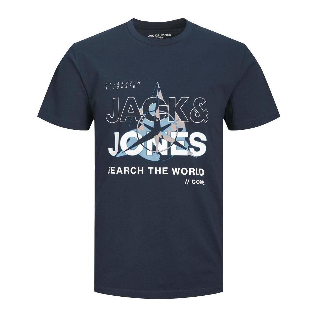 textil Hombre Camisetas manga corta Jack & Jones 12228391 Azul