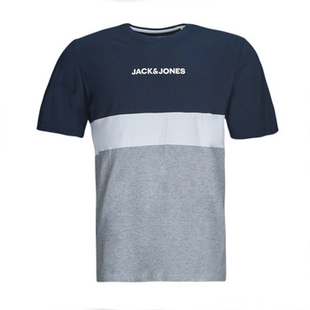 textil Hombre Camisetas manga corta Jack & Jones JJEREID BLOCKING TEE SS Multicolor