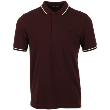 textil Hombre Tops y Camisetas Fred Perry Twin Tipped Shirt Rojo