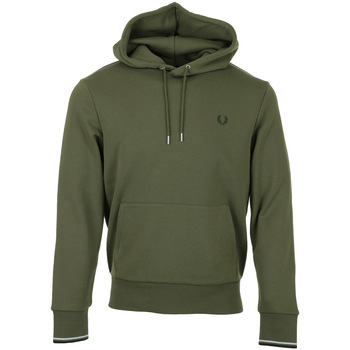 textil Hombre Sudaderas Fred Perry Tipped Hooded Sweatshirt Verde