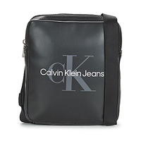 Bolsos Hombre Bolso pequeño / Cartera Calvin Klein Jeans MONOGRAM SOFT REPORTER18 Negro