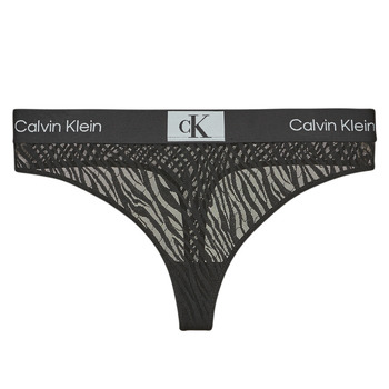 Ropa interior Mujer Strings Calvin Klein Jeans MODERN THONG Negro