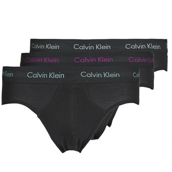 Ropa interior Hombre Braguitas Calvin Klein Jeans HIP BRIEF X3 Negro