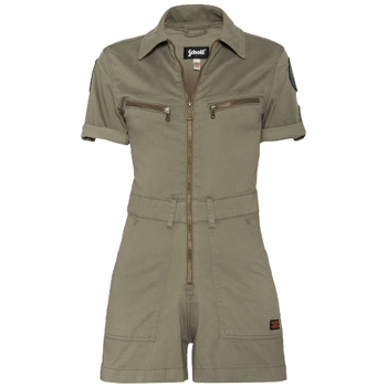 textil Mujer Shorts / Bermudas Schott COMBI-SHORT TENCEL  LIGHT KAKI TRSWIFTW Verde