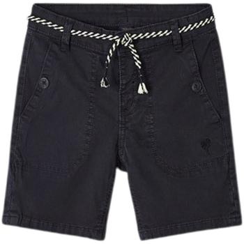 textil Niño Shorts / Bermudas Mayoral Bermuda cordon cinturon Negro