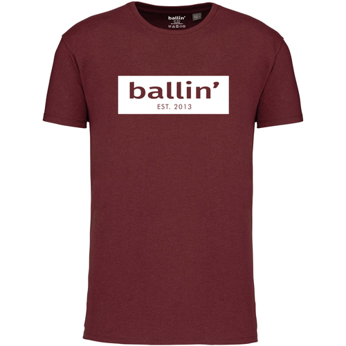 textil Hombre Camisetas manga corta Ballin Est. 2013 Cut Out Logo Shirt Rojo