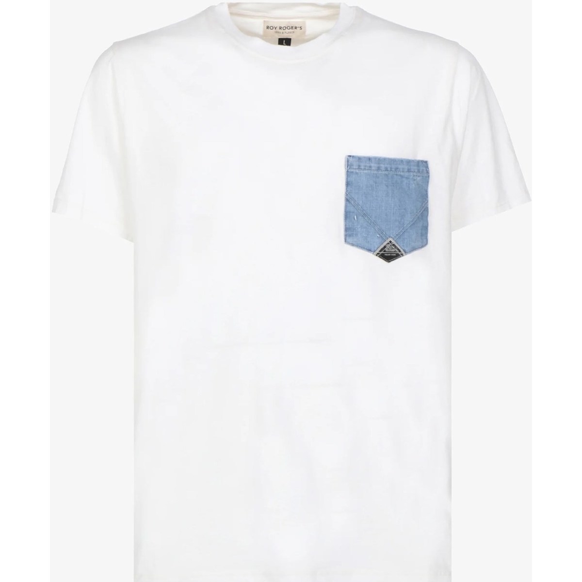 textil Hombre Camisetas manga corta Roy Rogers P23RRU172CD55XXXX T-Shirt/Polo hombre blanco Blanco
