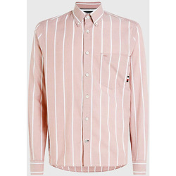 textil Hombre Camisas manga larga Tommy Hilfiger MW0MW30080 Rosa