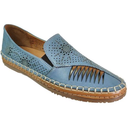 Zapatos Mujer Mocasín Madory Pinos Azul