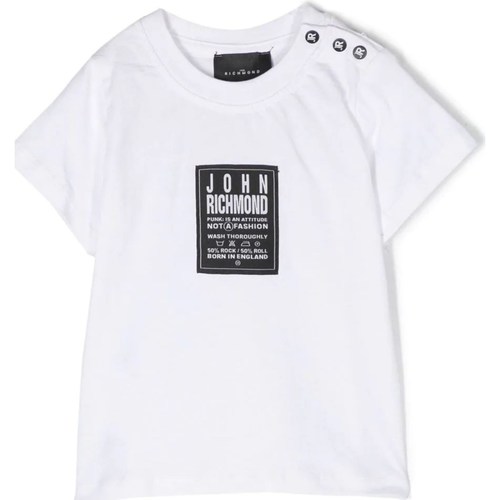 textil Mujer Camisetas manga corta John Richmond RIP23058TS Blanco