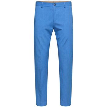 textil Hombre Pantalones Selected 16088564 SLIM-LIAM-BRIGHT COBALT Azul