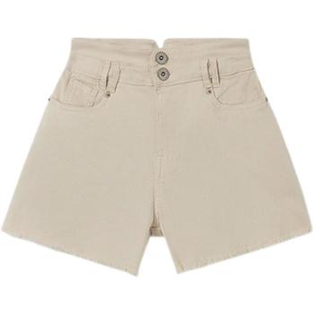 textil Niña Shorts / Bermudas Mayoral Pantalon corto sarga Beige