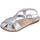 Zapatos Niña Sandalias L&R Shoes LR15084-G Plata
