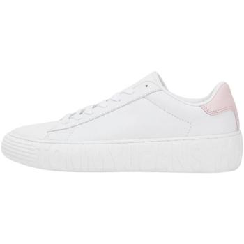 Zapatos Mujer Zapatillas bajas Tommy Hilfiger TOMMY JEANS NEW CUPSOLE LEATHER Blanco