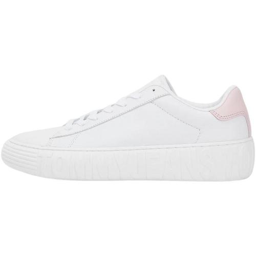 Zapatos Mujer Zapatillas bajas Tommy Hilfiger TOMMY JEANS NEW CUPSOLE LEATHER Blanco