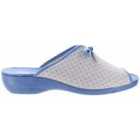 Zapatos Mujer Pantuflas Cabrera Zapatilla casa -5530 para mujer color azul 19