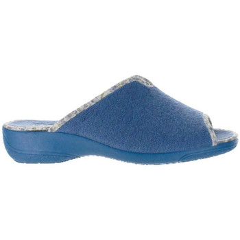 Zapatos Mujer Pantuflas Cabrera Zapatilla casa -5354 para mujer color azul 19