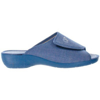Zapatos Mujer Pantuflas Cabrera Zapatilla casa -5353 para mujer color azul 19