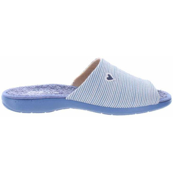 Zapatos Mujer Pantuflas Cabrera Zapatilla casa -4454 para mujer color azul 19