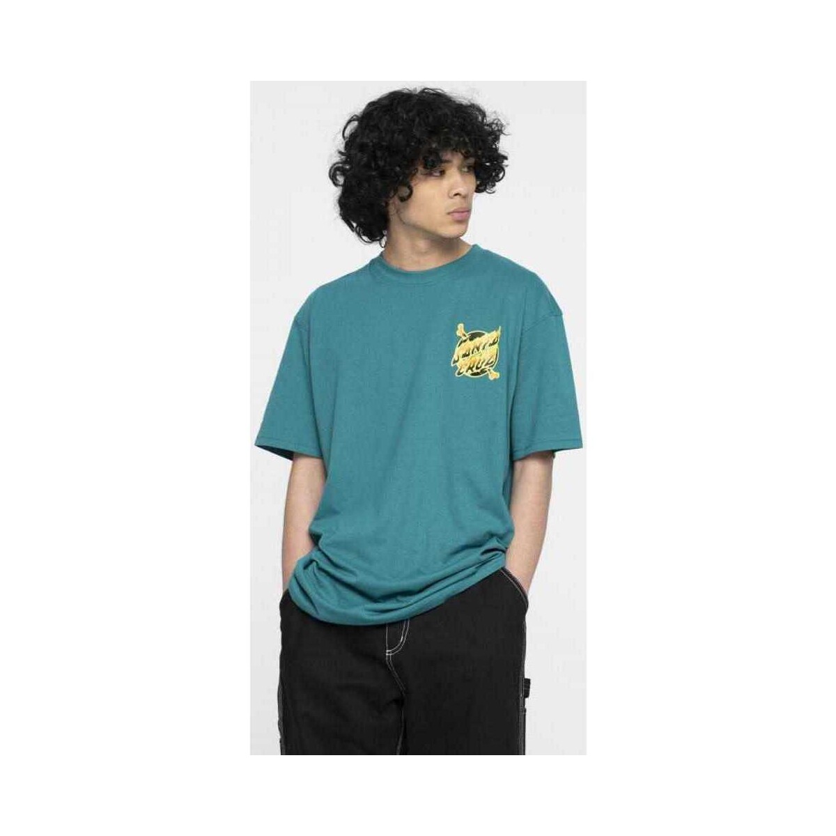 textil Hombre Tops y Camisetas Santa Cruz Winkowski volcano dot t-shirt Verde