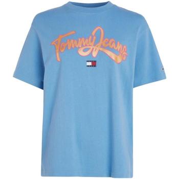textil Mujer Camisetas manga corta Tommy Hilfiger DW0DW15466-CY7 Azul