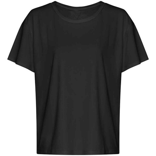 textil Mujer Camisetas manga larga Awdis Cool PC5212 Negro