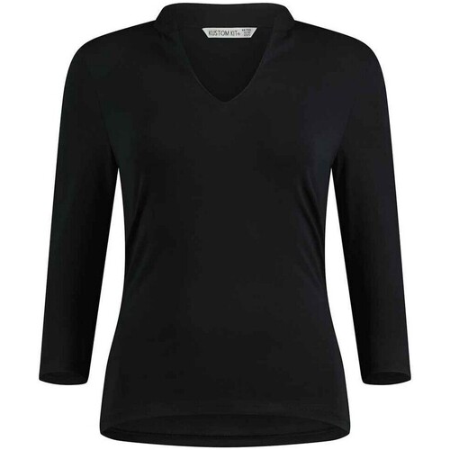 textil Mujer Camisetas manga larga Kustom Kit K785 Negro