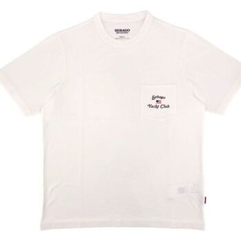 textil Hombre Camisetas manga corta Sebago Camiseta Howland Hombre White Natural Blanco