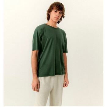 textil Hombre Camisetas manga corta American Vintage Decatur Tshirt Army Verde