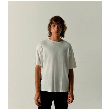 textil Hombre Camisetas manga corta American Vintage Ylitown Tshirt Blanc Blanco