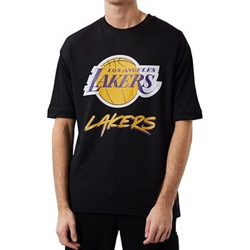 textil Hombre Camisetas manga corta New-Era CAMISETA NBA SCRIPT LOSLAK  HOMBRE Negro