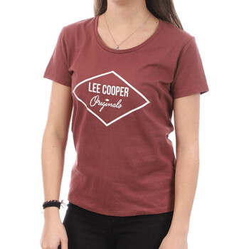 textil Mujer Camisetas manga corta Lee Cooper  Rojo