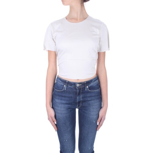 textil Mujer Camisetas manga corta Calvin Klein Jeans K20K205314 Blanco