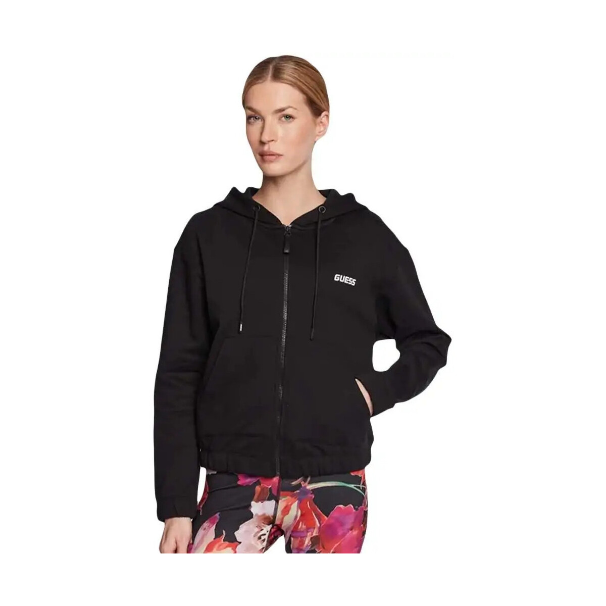 textil Mujer Sudaderas Guess flawors style Negro
