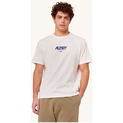 textil Hombre Camisetas manga corta Autry Autry Logo Tshirt White Multicolor