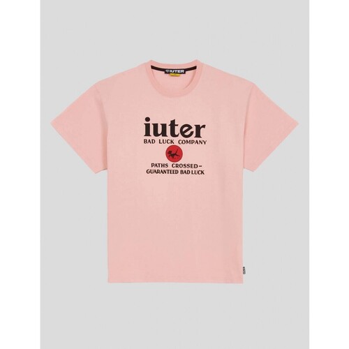 textil Hombre Camisetas manga corta Iuter CAMISETA  UNLUCKY TEE PINK Rosa