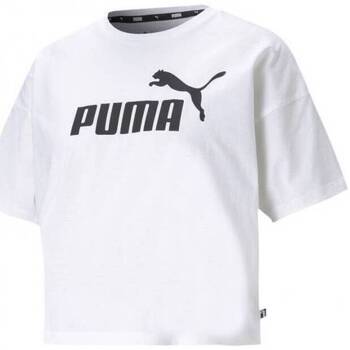 textil Mujer Tops y Camisetas Puma ESS Cropped Logo  58686602 Blanco