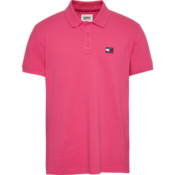 textil Hombre Polos manga corta Tommy Jeans Classic Badge Polo Rosa