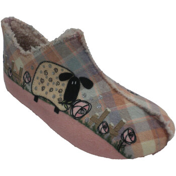 Zapatos Mujer Pantuflas Calzamur Zapatilla mujer tipo bota tobillera ovej Rosa