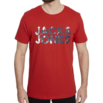 textil Hombre Tops y Camisetas Jack & Jones  Rojo