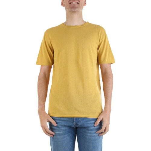 textil Hombre Camisetas manga corta Yes Zee M716-DH00 Amarillo