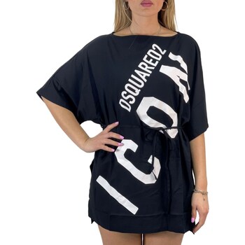 textil Mujer Camisetas manga corta Dsquared D6A25349 Negro