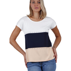 textil Mujer Tops / Blusas Admas Camiseta de manga corta Tricolor Blanco