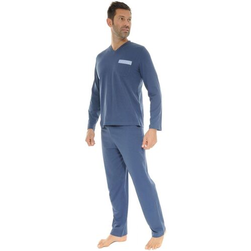 textil Hombre Pijama Christian Cane WAYNE Azul