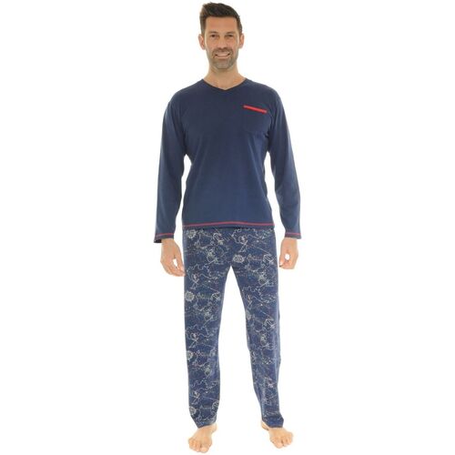 textil Hombre Pijama Christian Cane WHALE Azul